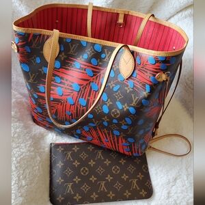 Louis Vuitton Neverfull MM Jungle dots limited Edition with pouch